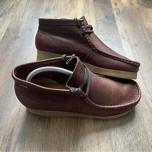 Clark’s Mens Original Wallabees Lace Up Leather Moccasin Shoes